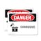 Signmission Corrosive Danger Sign, Vinyl Decal, 10in W x 7in L, 2PK OS-2PACK-DS-D-710-L-2003 - alternate 1